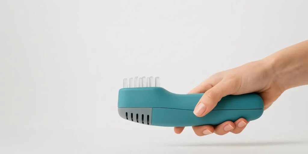 Hand holding MedcoVet Luma