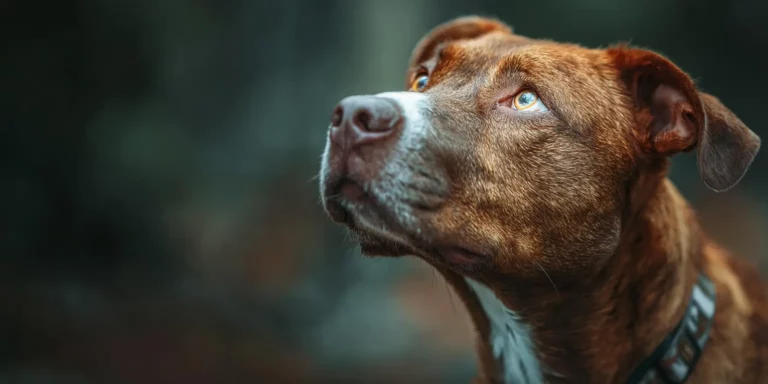 Dog with blurred background